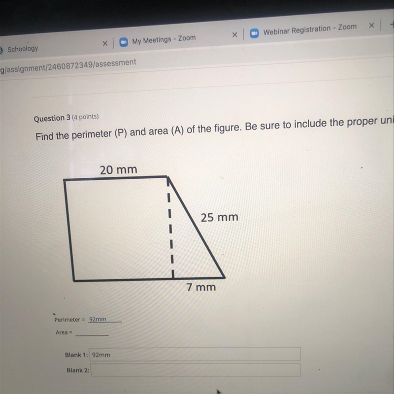 Help find perimeter and area-example-1