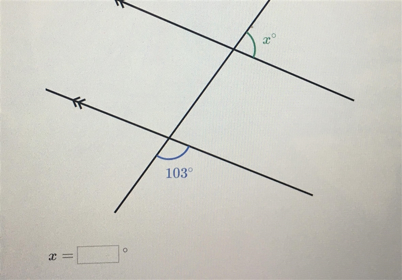 Please help, basic algebra. Find the value of x-example-1