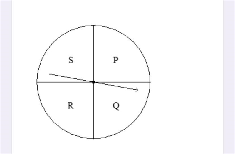 Suppose you spin the spinner once, and roll a number cube once. Find P(number less-example-1