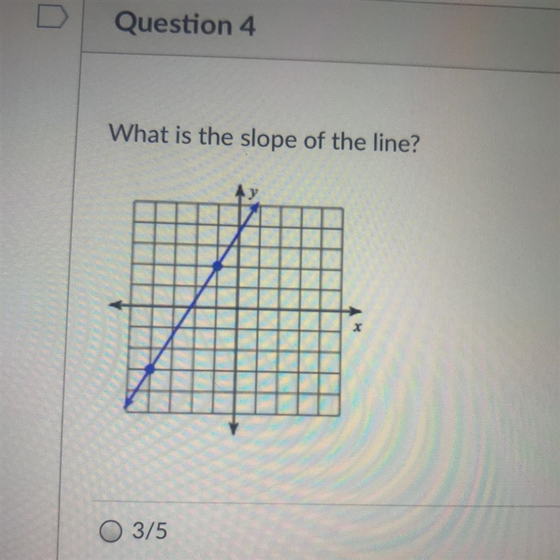 A. 3/5 B. -3/5 C. -5/3 D. 5/3-example-1