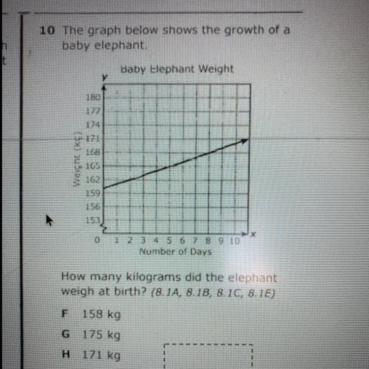 How many kilograms did the elephant weigh at birth?-example-1