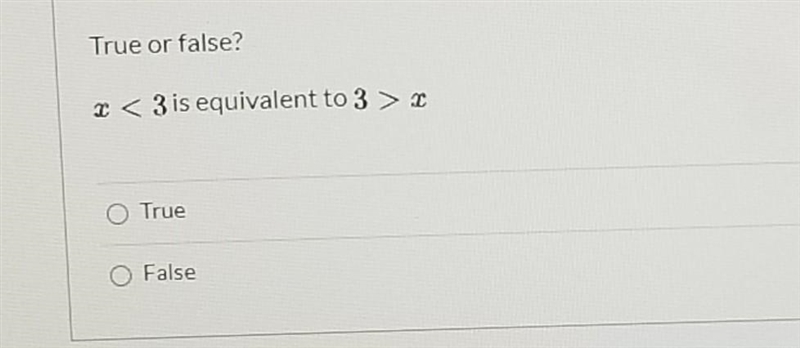 This is equivalent? TRUE OR FALSE.​-example-1