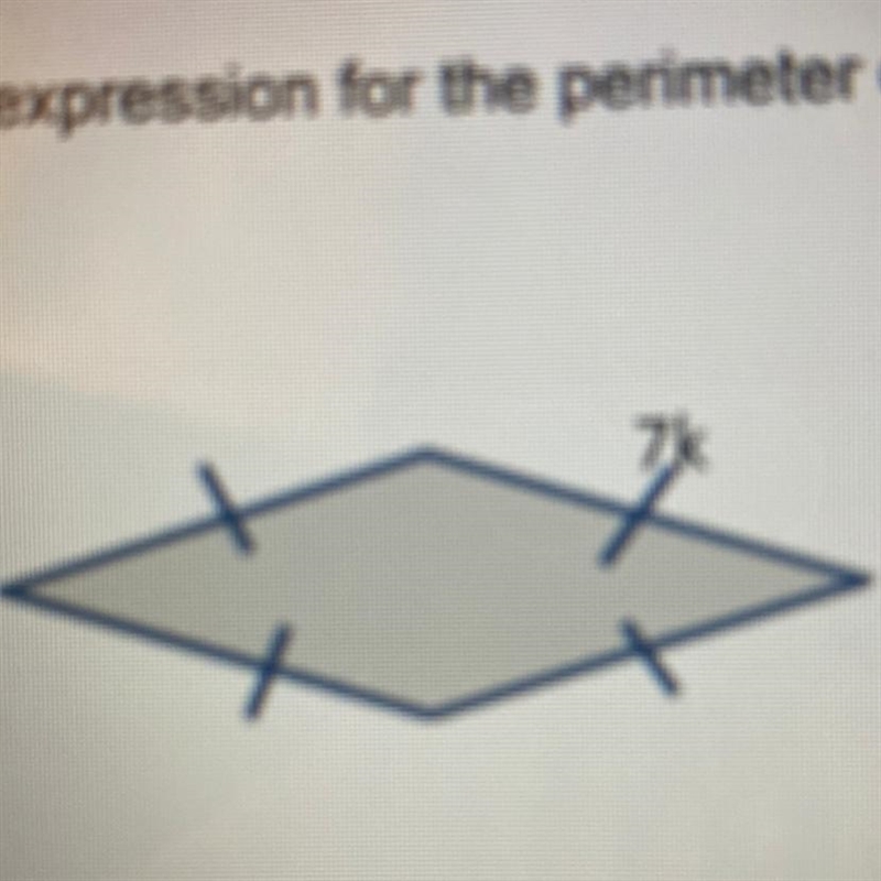 Write an express for the perimeter of the figure shown by combing like terms.-example-1