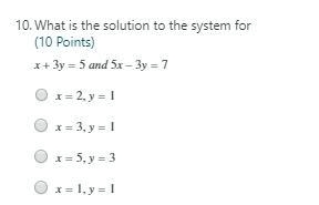 What is the solution to the system for. PLEASE HELP ASAP!-example-1