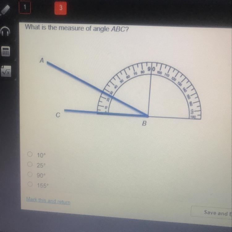 What is the measure of angle ABC?-example-1