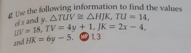 Please find the value of x and y.​-example-1