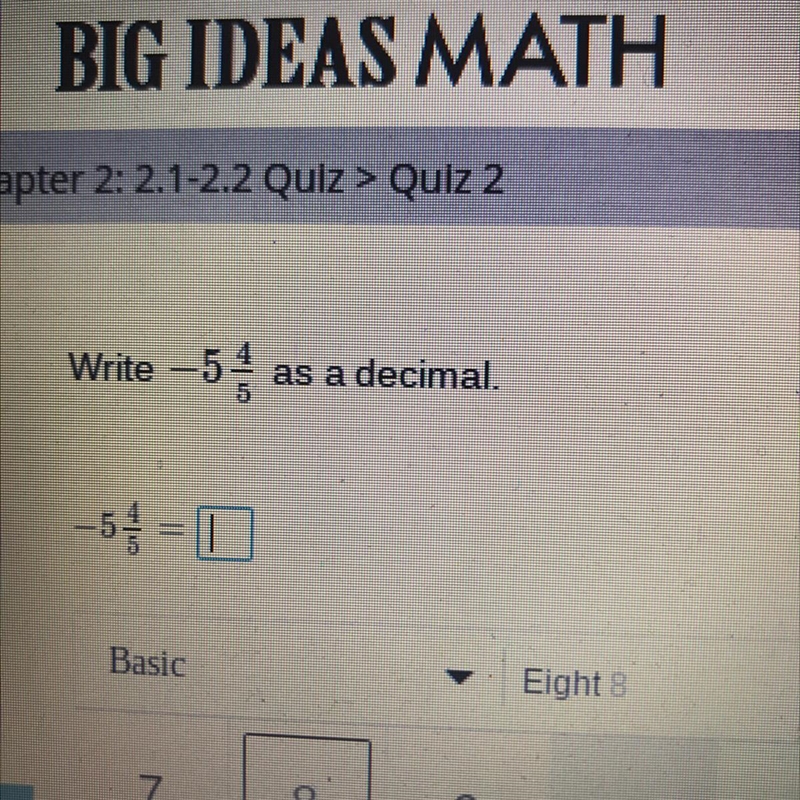 Write -5 4/8 as a decimal.-example-1