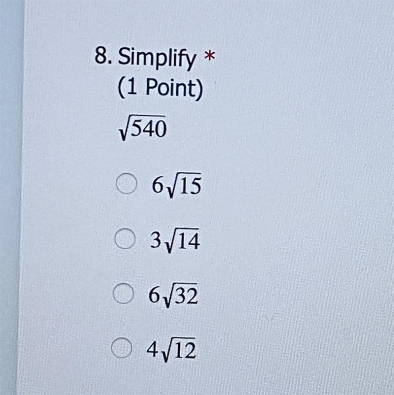 Simplifying radicals pt.6 please help ASAP and explain if possible-example-1