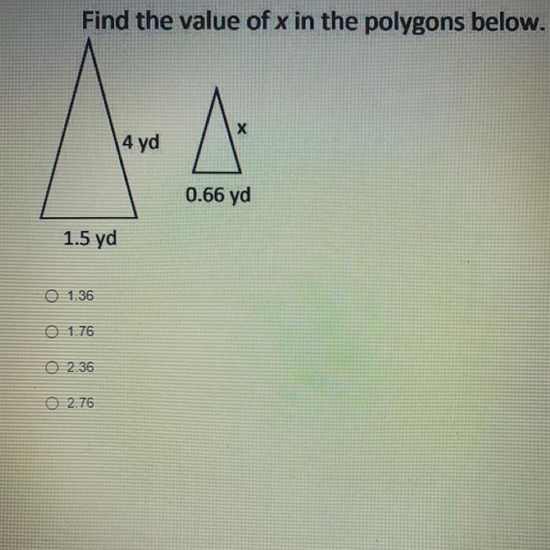 Find the value of x polygons below.-example-1