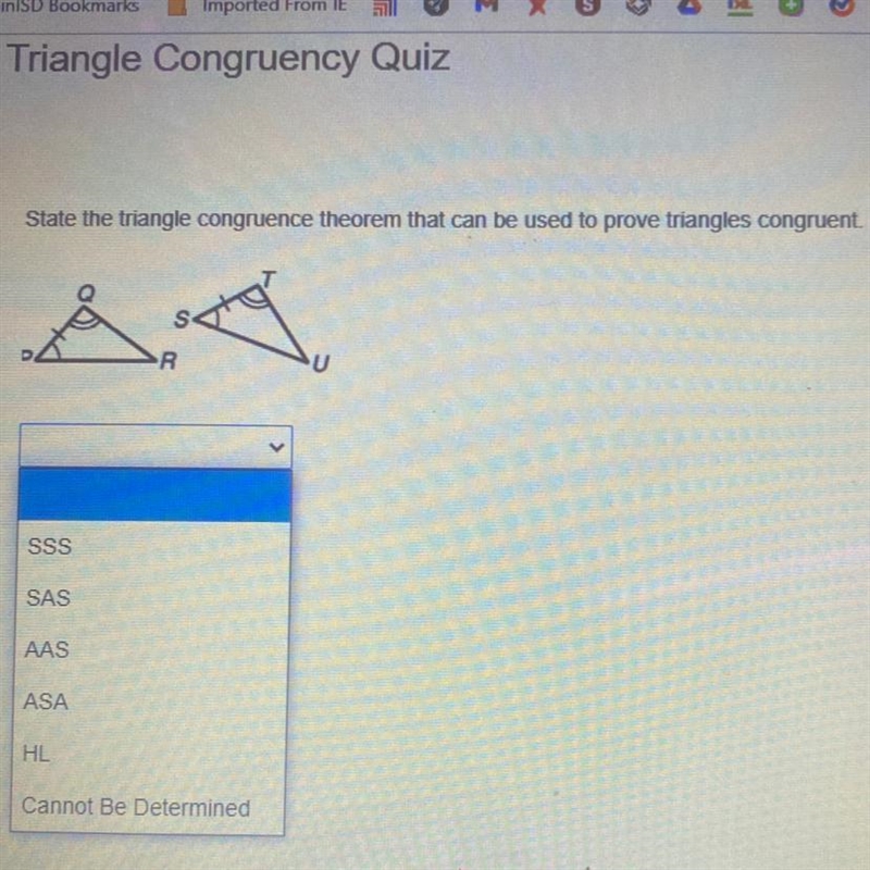 State the triangle congruence theorem that can be used to prove triangles congruent-example-1