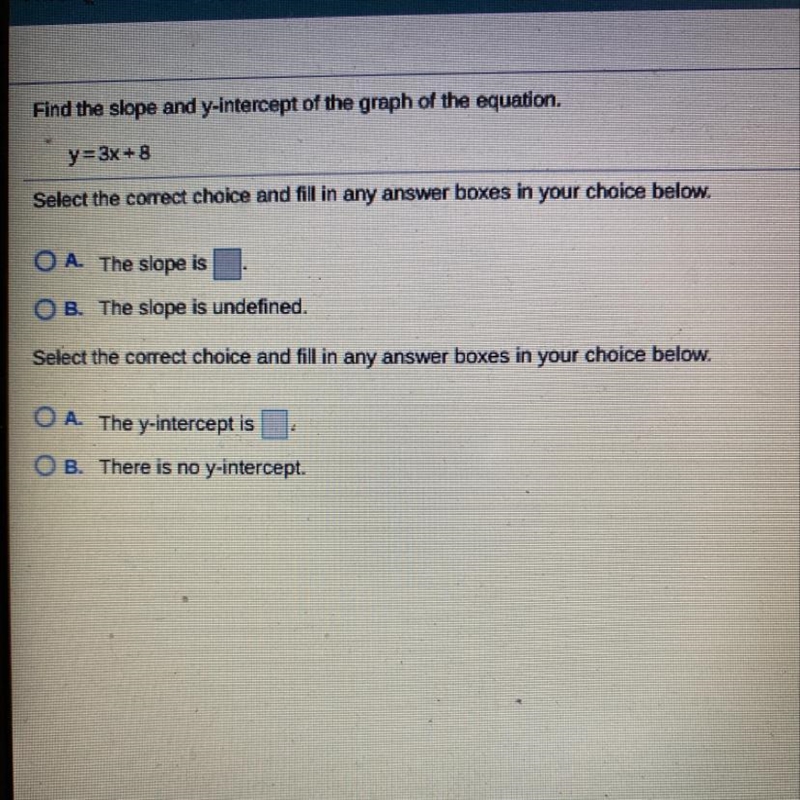 Find the slope and y-intercept of the graph of the equation.-example-1