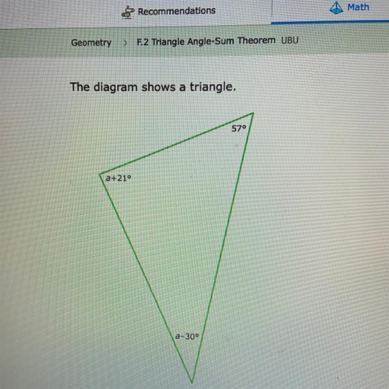 What is the value of a?-example-1