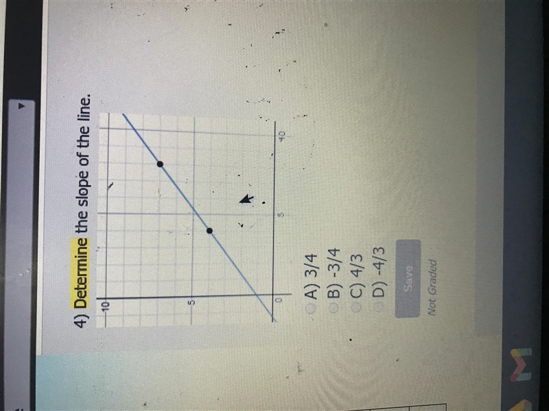 What’s it the slope of the line-example-1