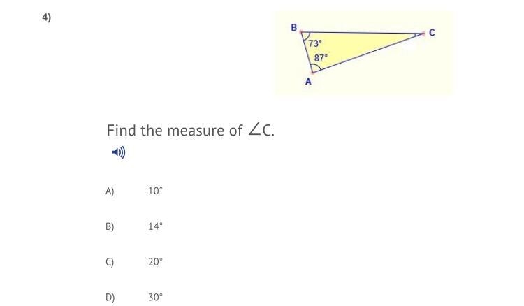 Find the measure of ∠C.-example-1