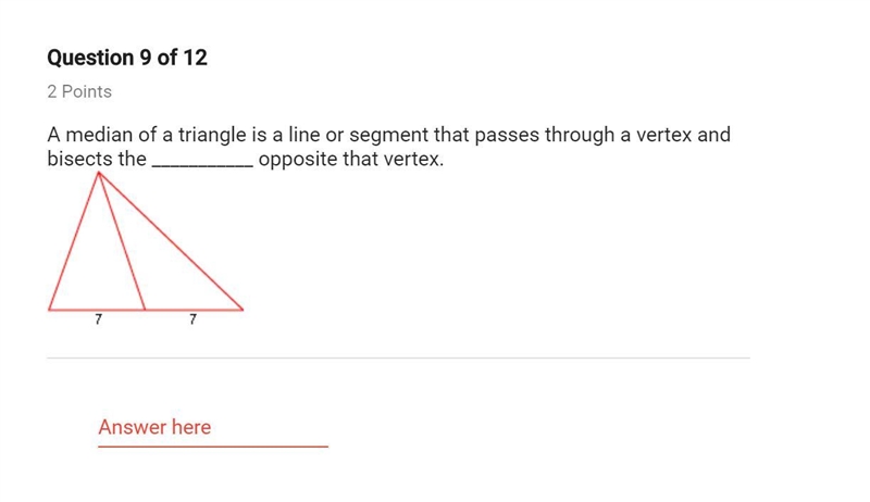 PLZ HLP MEEEEEEEEEEEEEEEEEEEEE A median of a triangle is a line or segment that passes-example-1