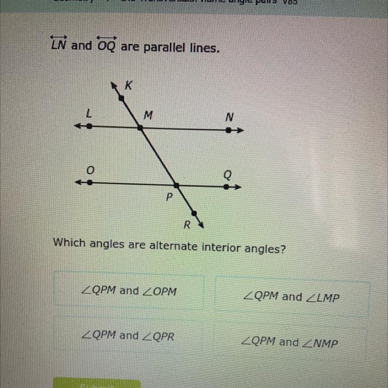 Which angles are alternate interior angles?-example-1