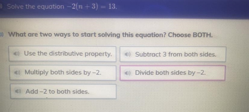 Solve the equation-2(n+3)=13-example-1