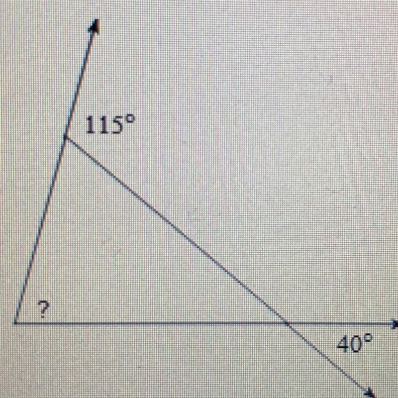 1159 ? 40° Solve for the missing angle-example-1