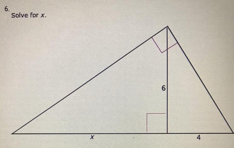 Solve for x. a. 5 b. 10 c. 6√3 d. 9-example-1