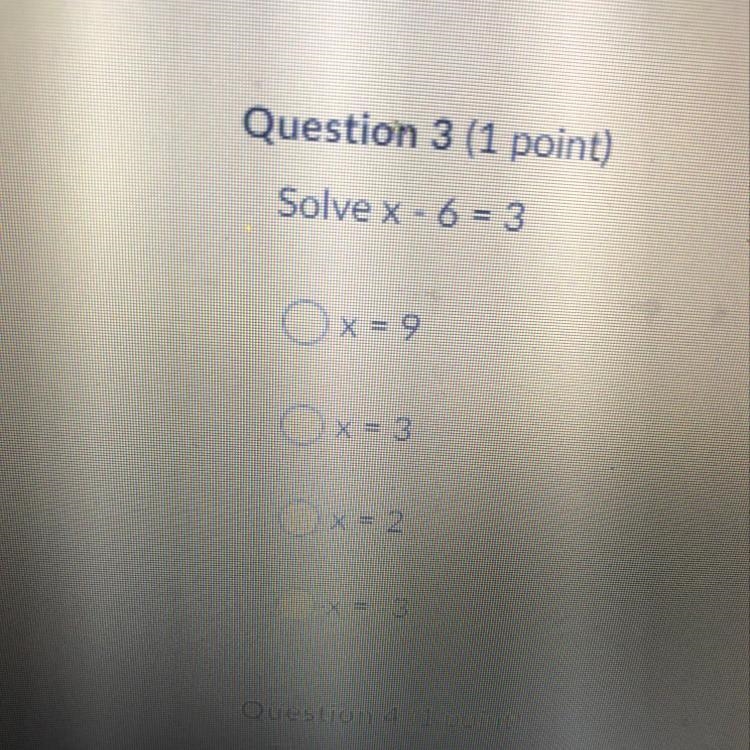 Solve x - 6 = 3 that’s all-example-1