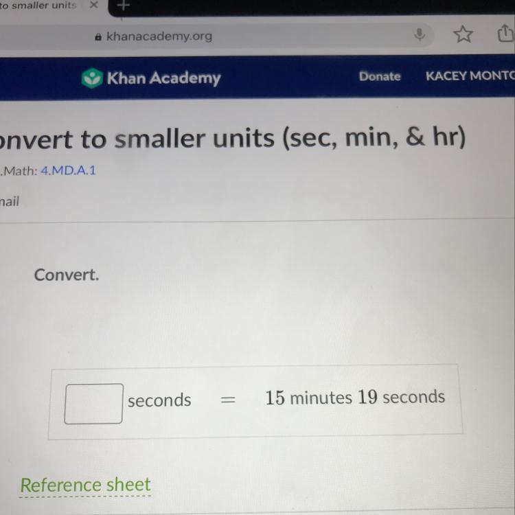 How many seconds are in 15 minutes and 19 seconds-example-1