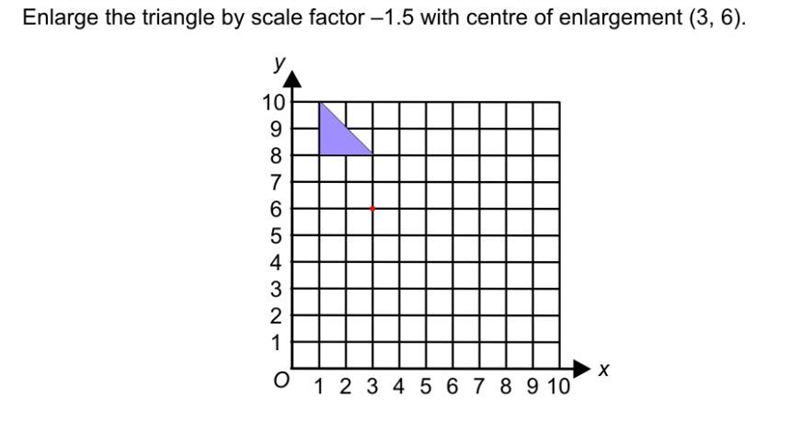 Enlarge the triangle by a scale factor of 1.5 Could someone please just figure out-example-1