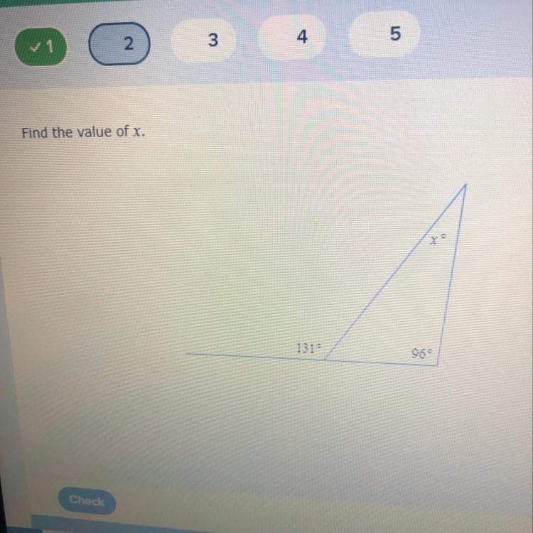 Find the value of x-example-1