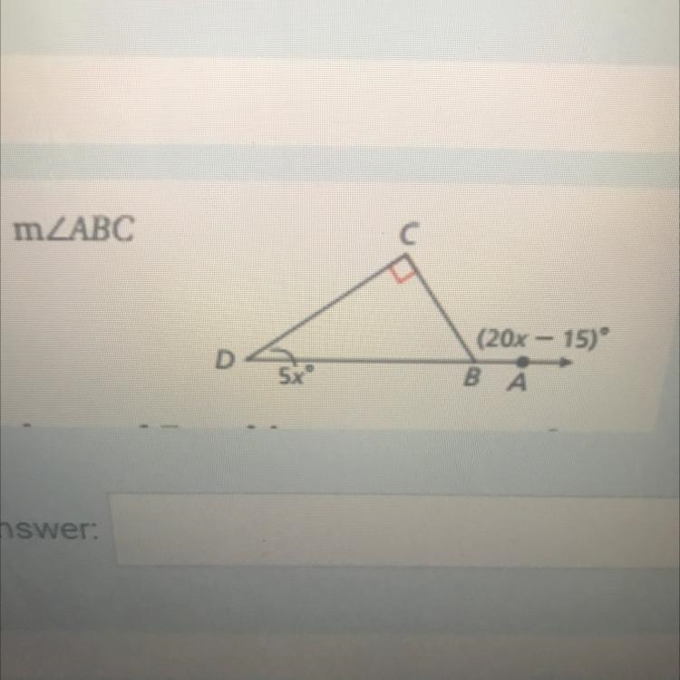 8. mABC (20x - 15) Β Α Answer:-example-1