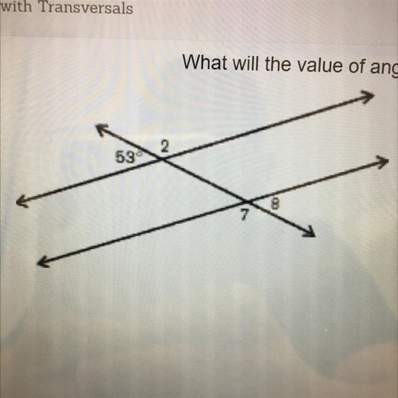 What will the value of angle #2 be? Show your work.-example-1