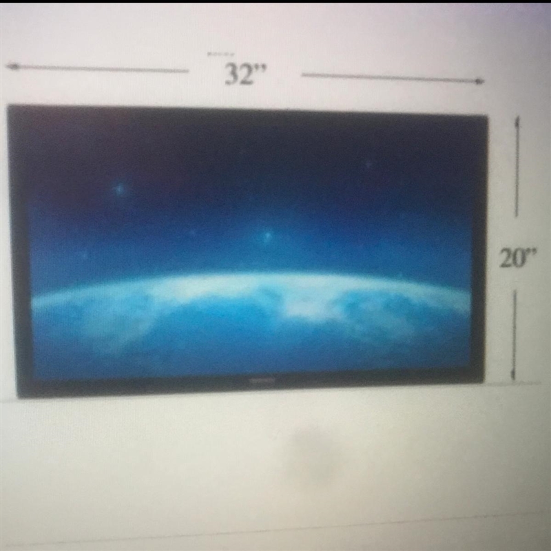 Television sizes are described by the length of their diagonal measure. What would-example-1