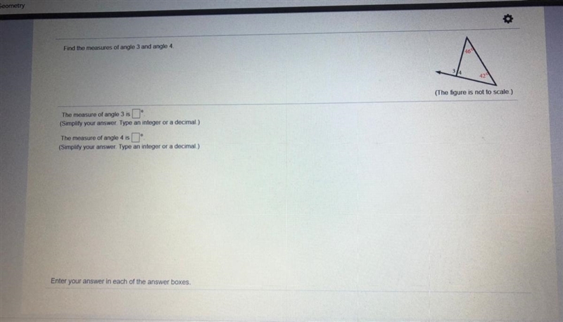 PLZ Someone help Find the measure of angles 3 and 4-example-1