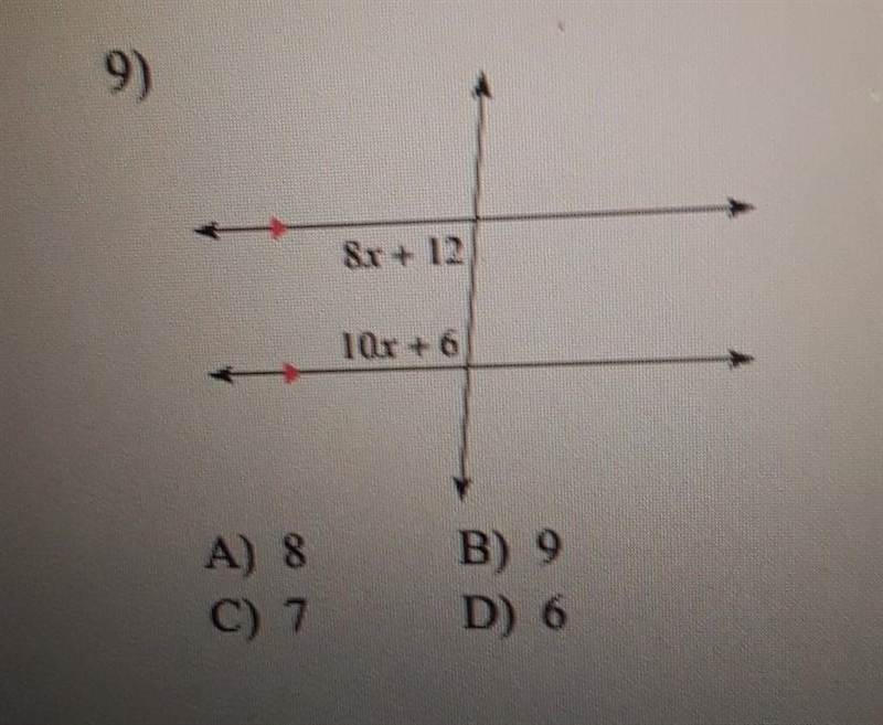 Solve for x number 9​-example-1