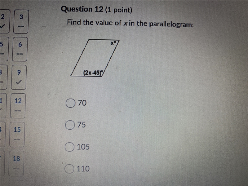 Find the value of X in the parallelogram-example-1