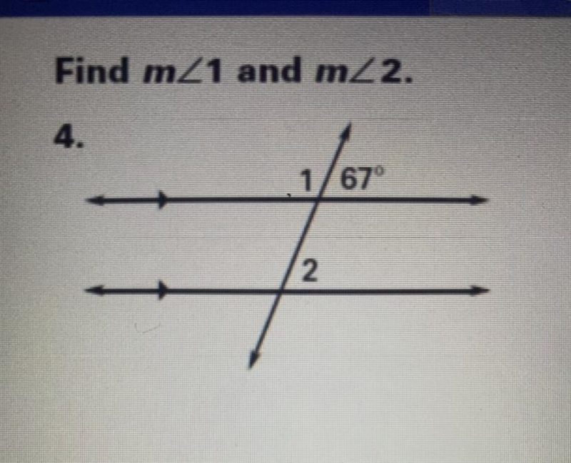 Angles formed by parallel lines and transversal-example-1