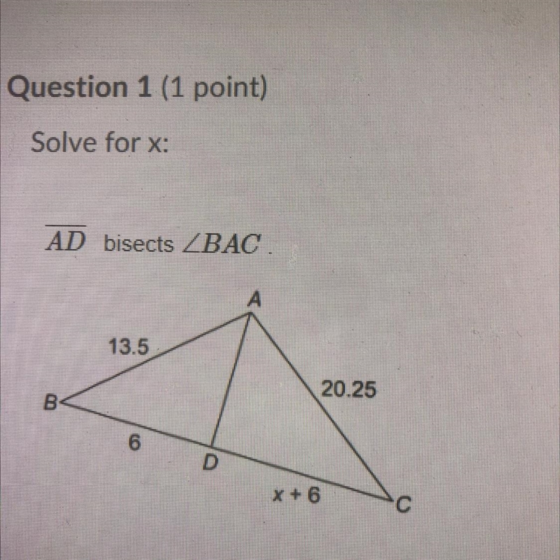 Help me please 20 points!! Solve for x: A-example-1