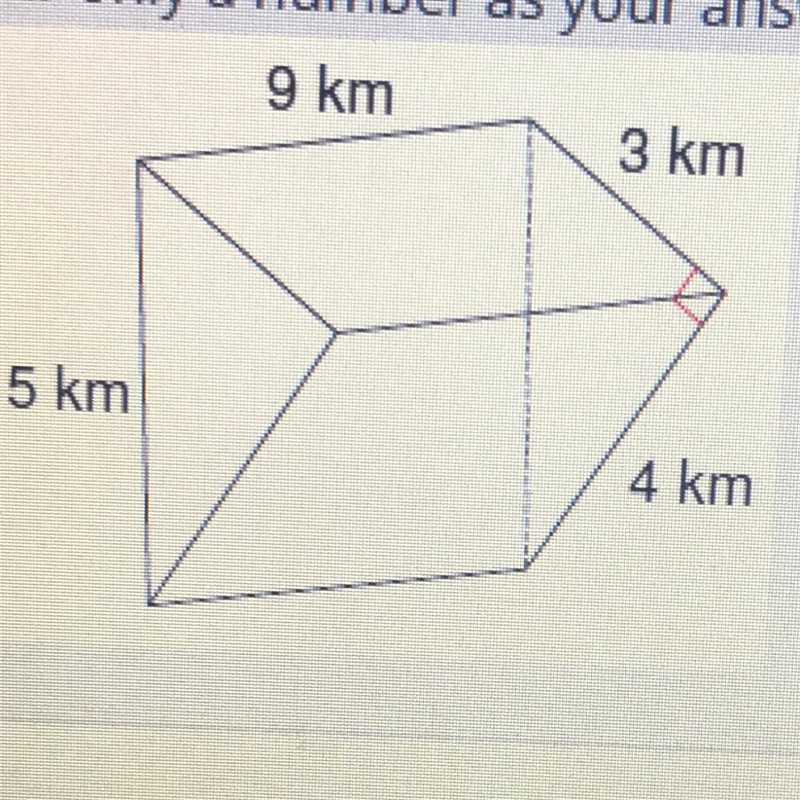 Find the lateral surface area in square kilometers, of the 3-dimensional figure shown-example-1