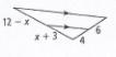 Solving for 'x' It's Side Splitter Theorem-example-1