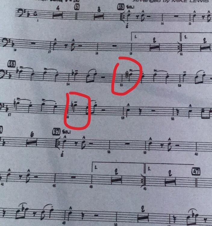 I play the trombone and idk what these notes are I think the first one is a second-example-1