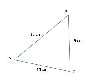 List the angles in order from smallest to largest. A) ∠A < ∠B < ∠C B) ∠B &lt-example-1