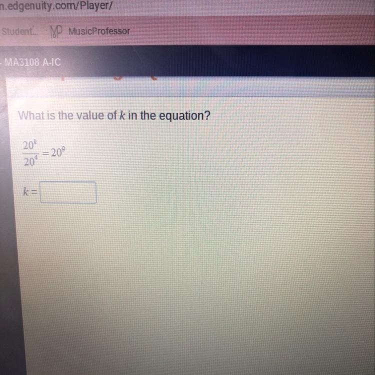 What is the value of k in the equation? 20 209-example-1