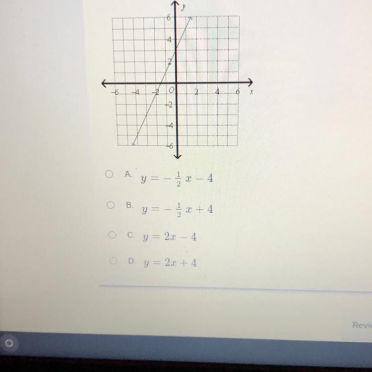 What is an equation in slope-intercept form of the line that passes through (6, -7) and-example-1