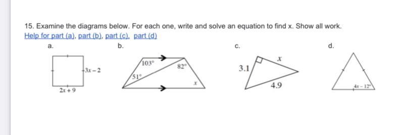 Look at the image above! Can someone solve problem a & b? WITH FULL STEPS PLEASE-example-1