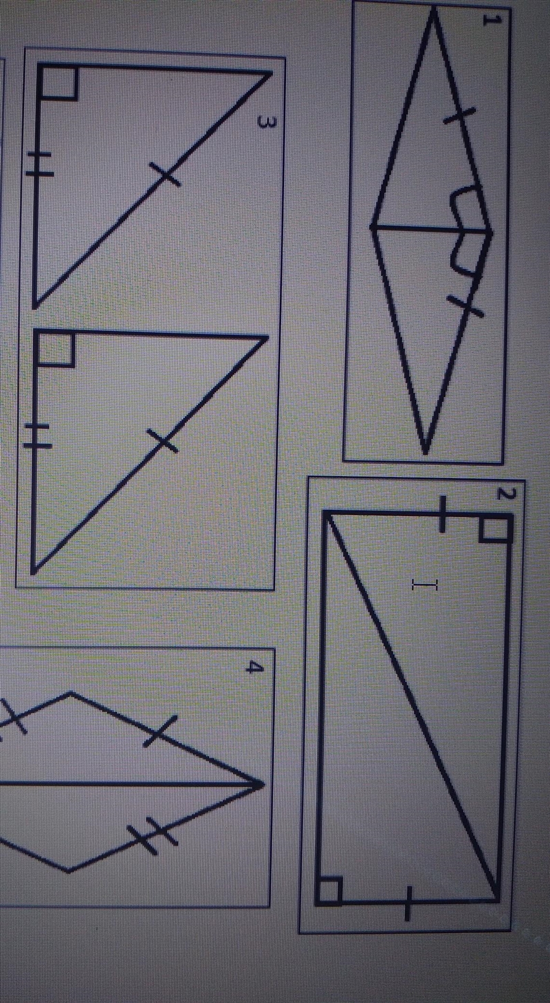 What theorems can be used to prove the triangles are congruent? SSS ASA AAS HL​-example-1