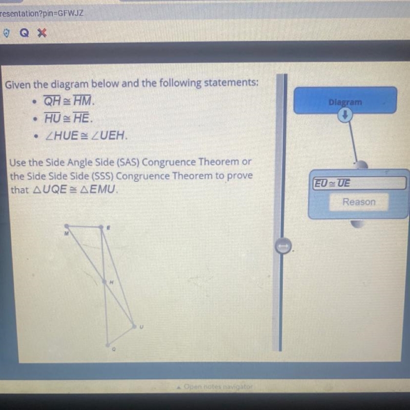 Identify the correct reason for the second node A. Reflection B. Definition of midpoint-example-1