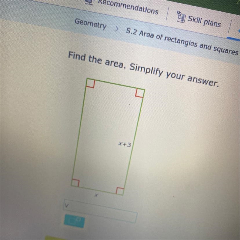 Find the area. Simplify your answer.-example-1