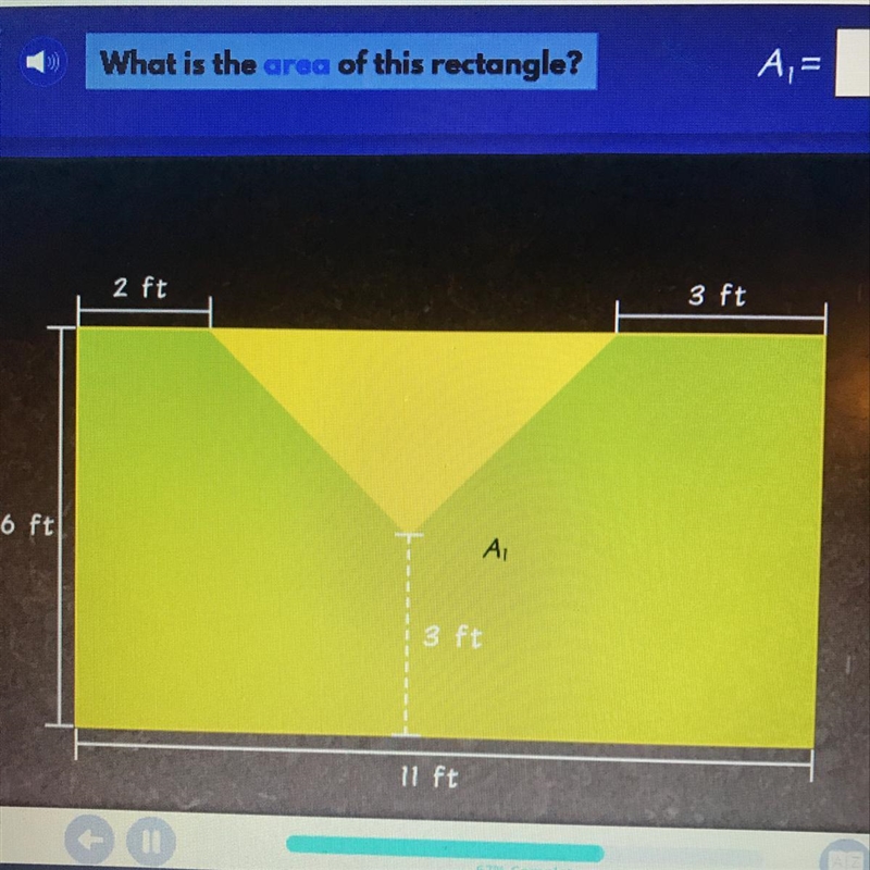 What is the area of this rectangle ?-example-1