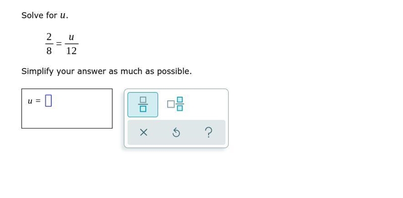 Solve for u Simplify your answer as much as possible.-example-1