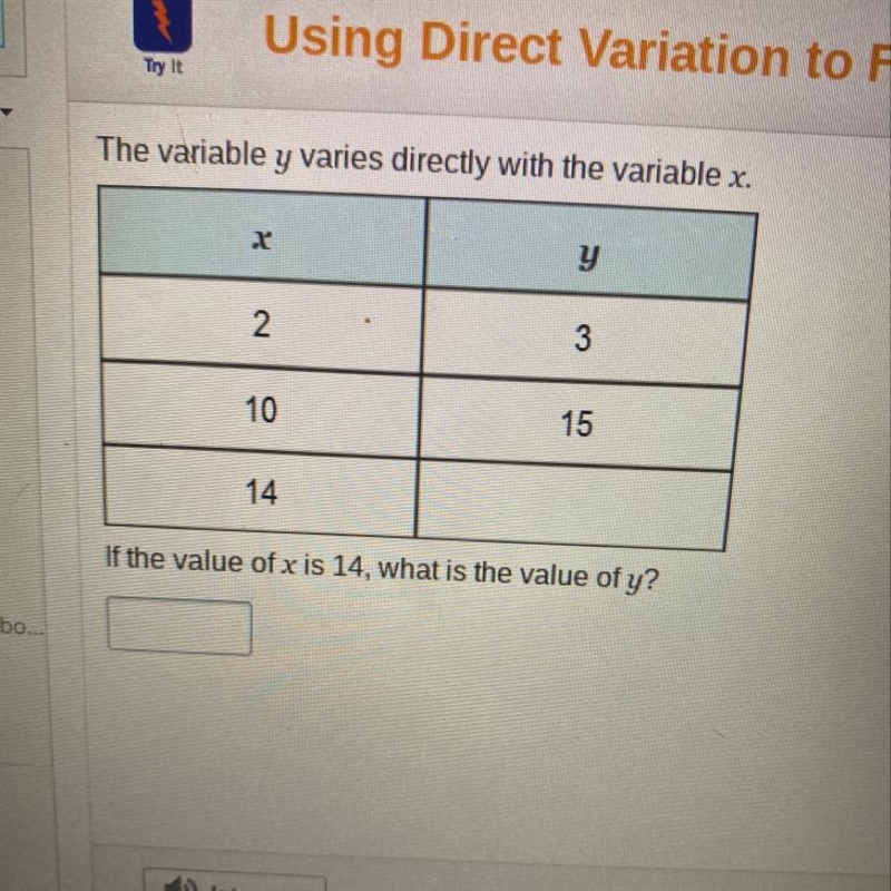 What would the value of “y” be?-example-1