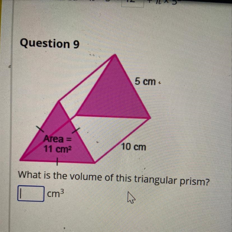 How would I find the volume of this triangular prism?-example-1