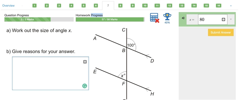 B) give reasons for your answer-example-1